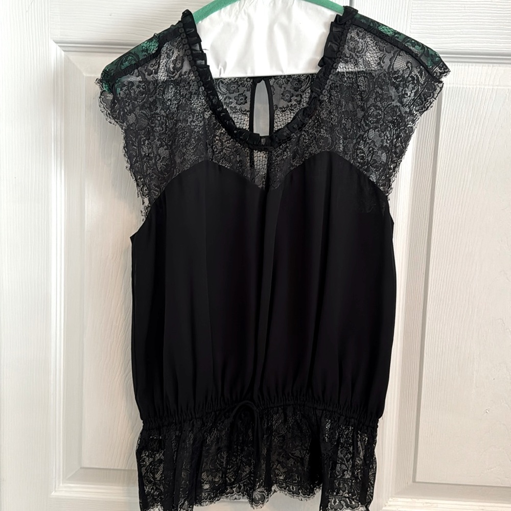 Black lace top